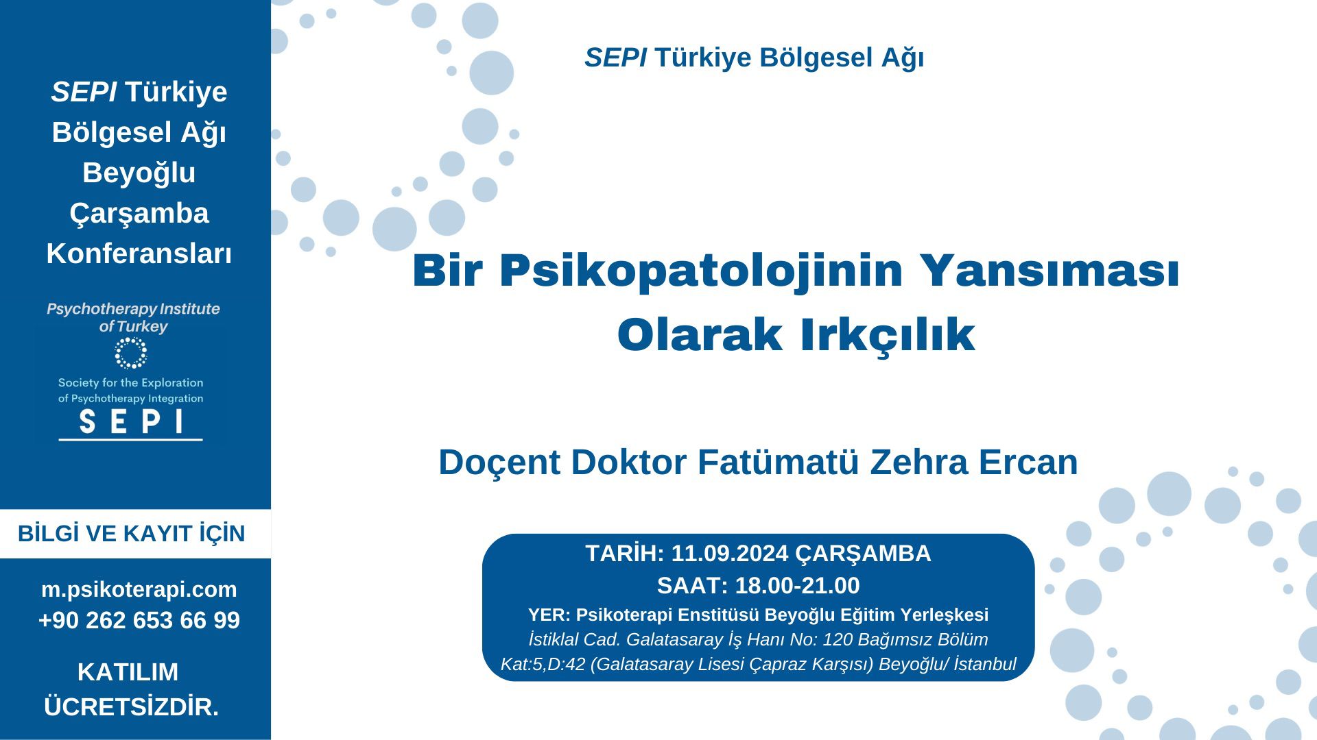 Doç. Dr. Fatümatü Zehra Ercan - Bir Psikopatolojinin Yansıması Olarak Irkçılık