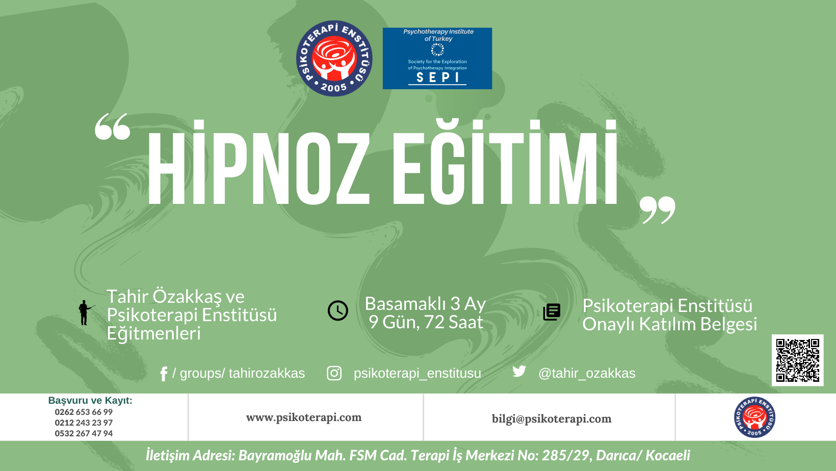 19. Dönem Darıca Hipnoz Eğitimi